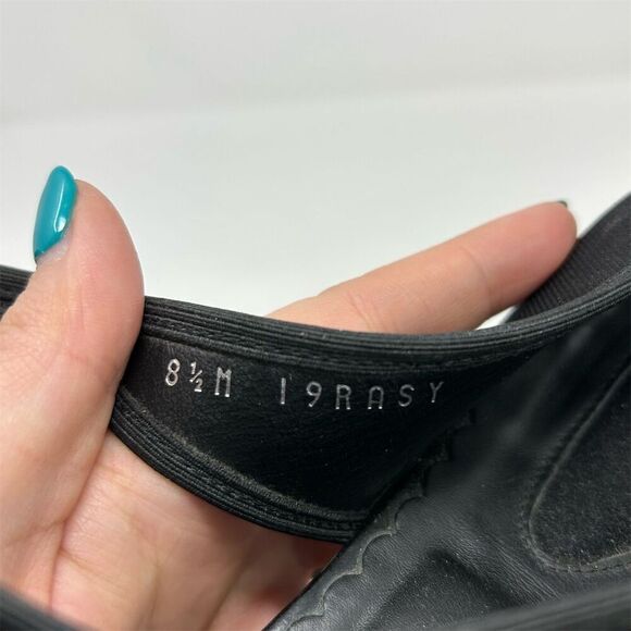 Donald J Pliner Women's Black Wedge Slingback Sandals Size 8.5 Peep Toe Dressy - Picture 12 of 12